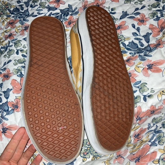 Yellow and white checkered vans. Men’s size 10 - Picture 3 of 6